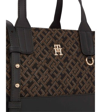Jacquard Med Satchel Bag Tommy Hilfiger