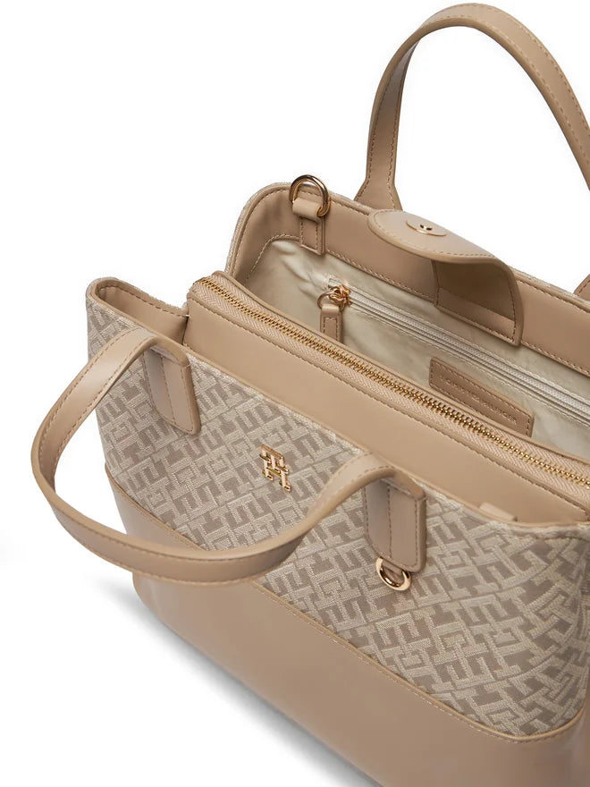 Jacquard Med Satchel Bag Tommy Hilfiger