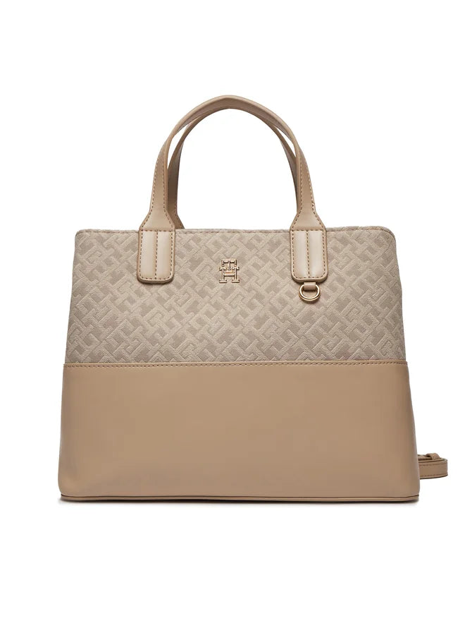 Jacquard Med Satchel Bag Tommy Hilfiger