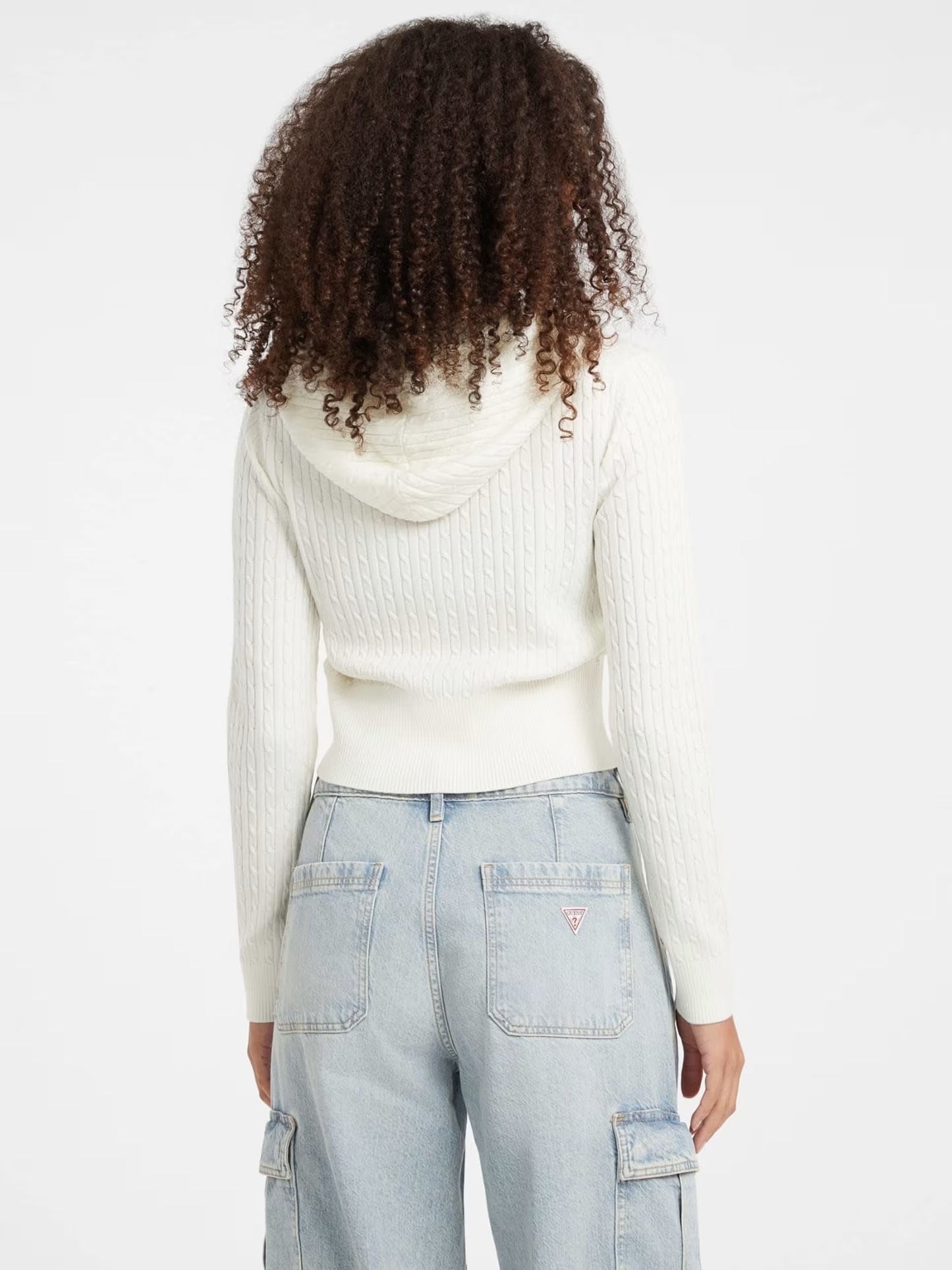 Cable Hoddie Cardi Guess Jeans