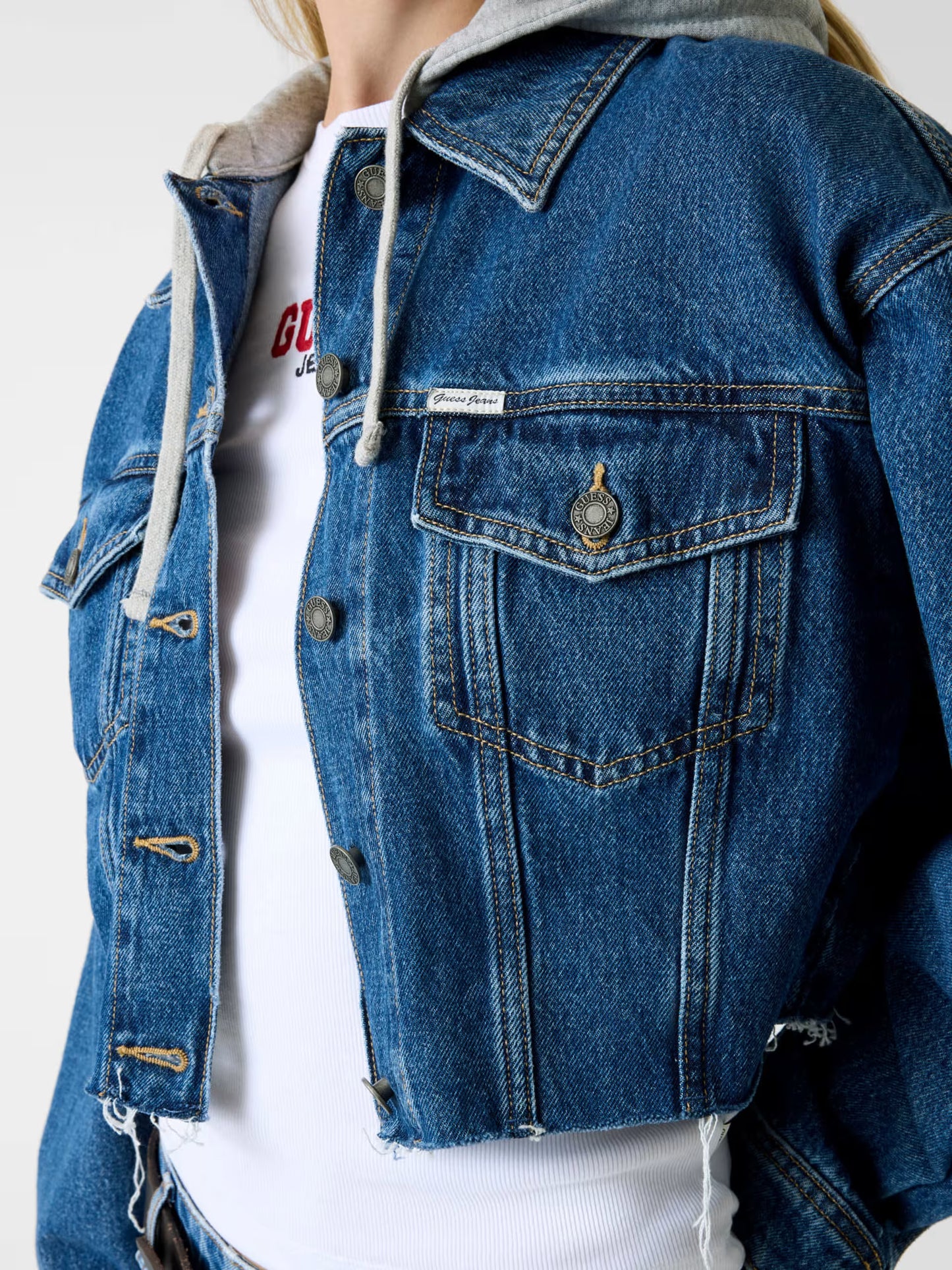 Cropped Trucker Guess