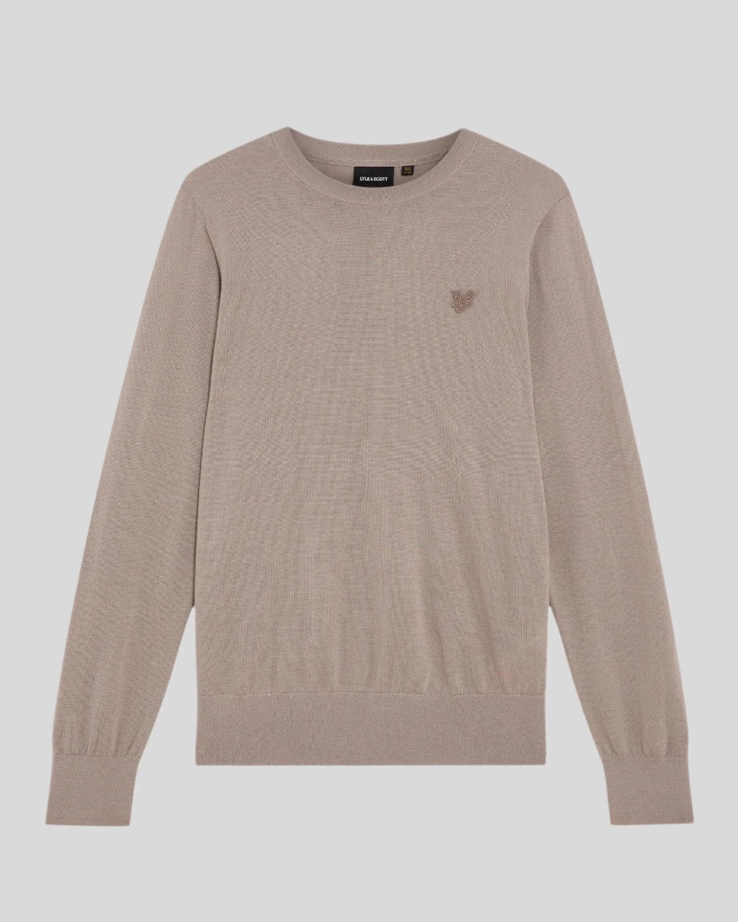 Tonal Eagle Merino Crew Neck Lyle e Scott