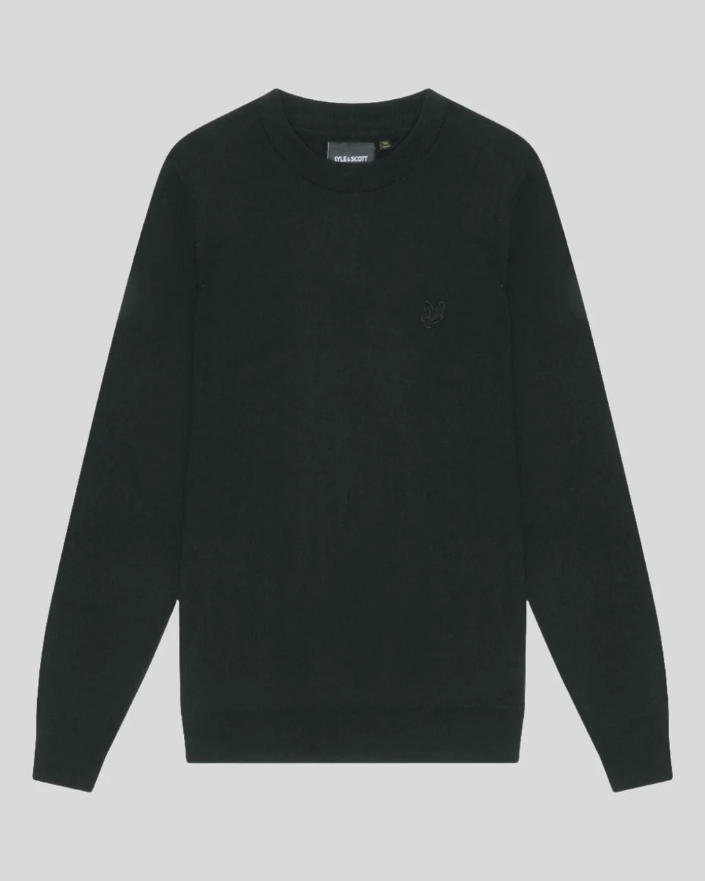 Tonal Eagle Merino Crew Neck Lyle e Scott