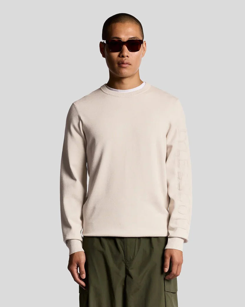 Mesh Logo Crew Neck Jumper Lyle e Scott