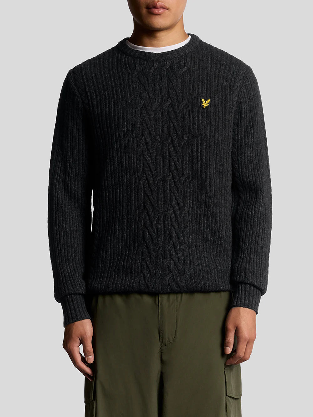 Ribbed Cable Knit Jumper
