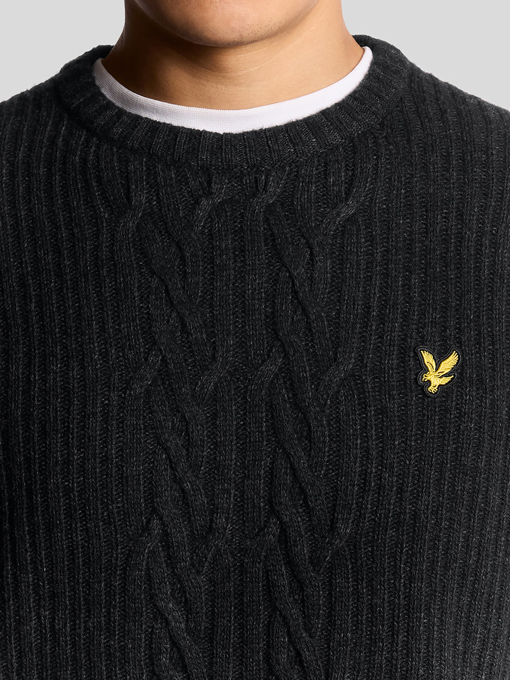 Ribbed Cable Knit Jumper