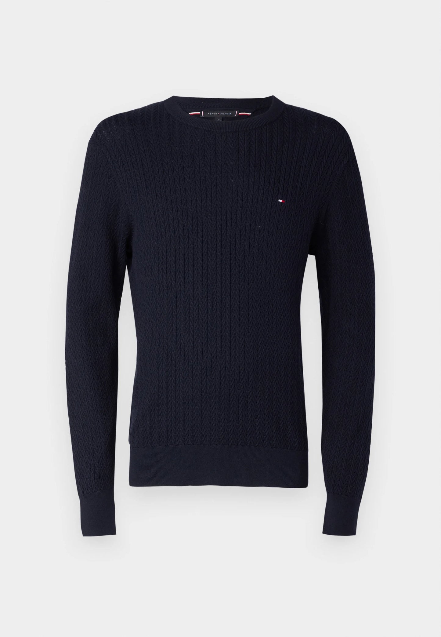 Crew Neck Herringbone Tommy Hilfiger