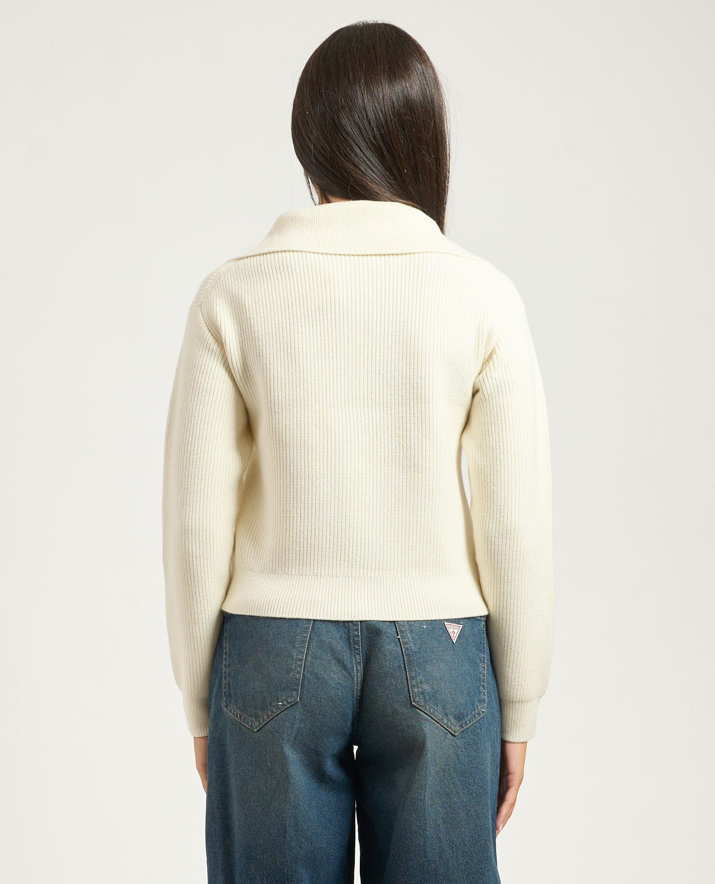 Zipped Collar Cardi Guess Jeans