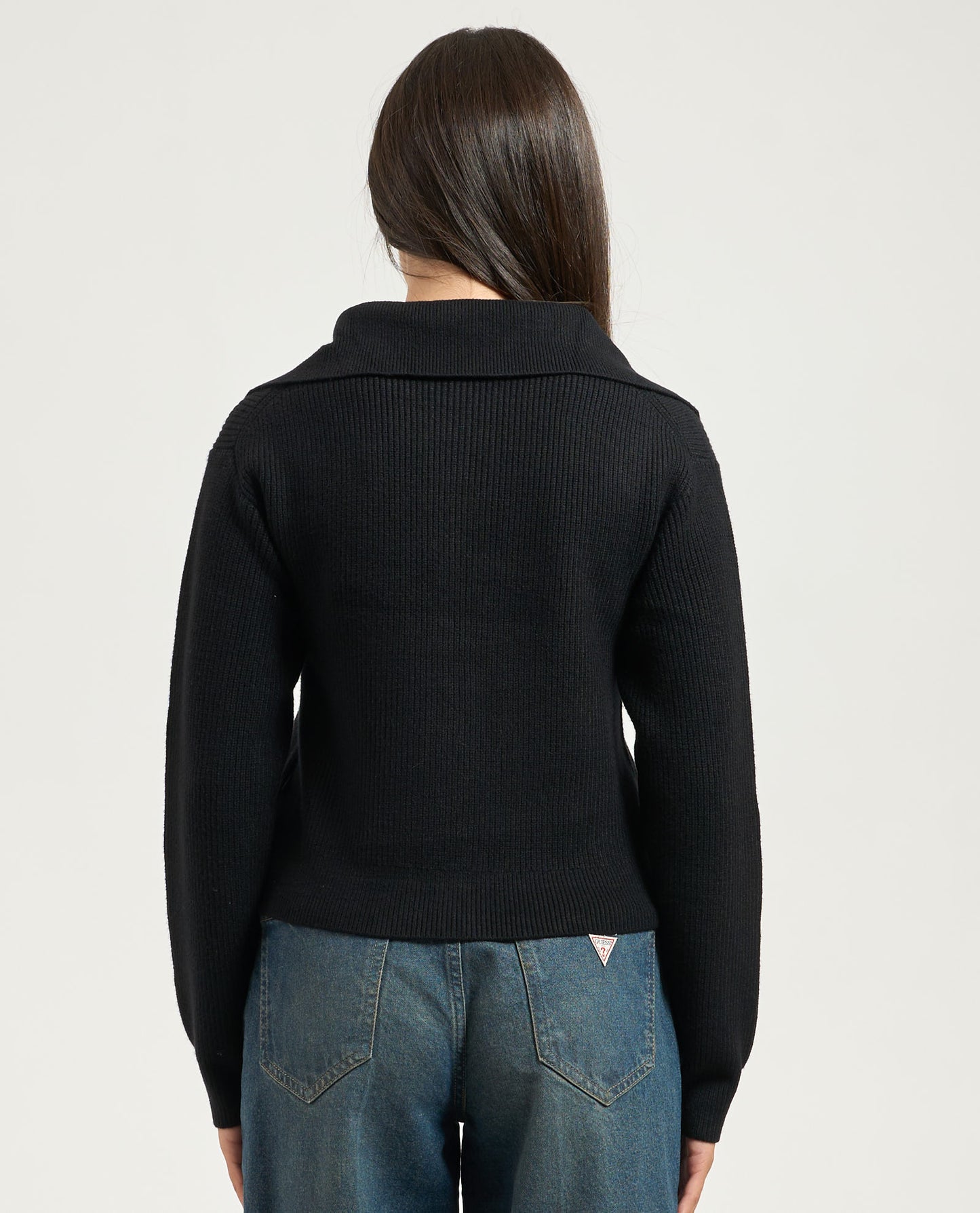 Zipped Collar Cardi Guess Jeans