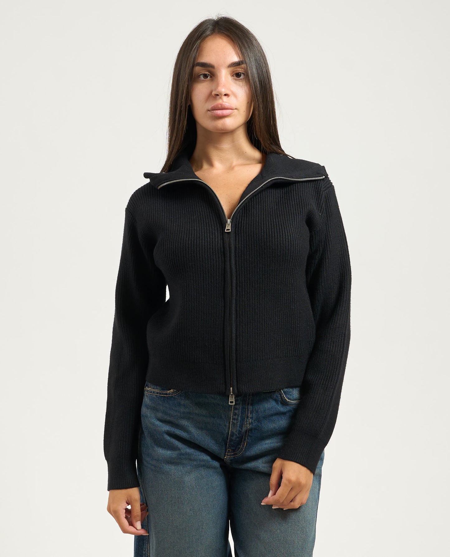 Zipped Collar Cardi Guess Jeans