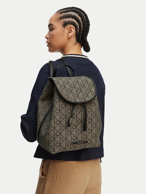 Emblem Jacquard Backpack Calvin Klein