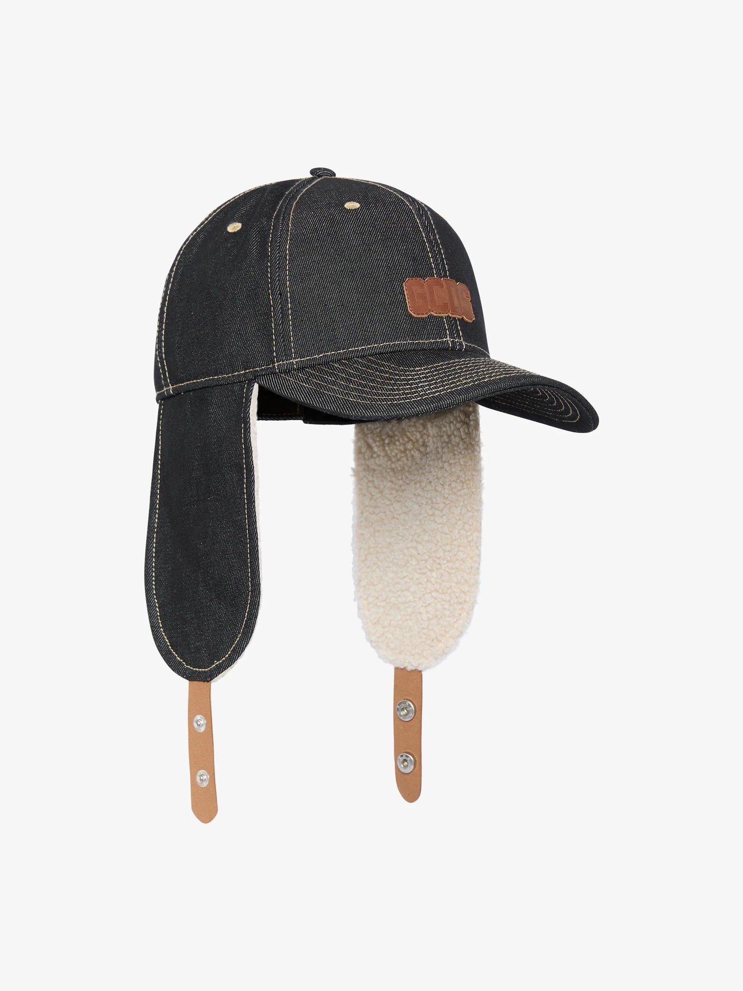 Earflap Denim Baseball Hat