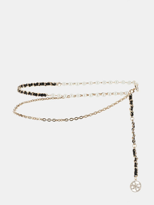 Chain And Pearl Belt Guess