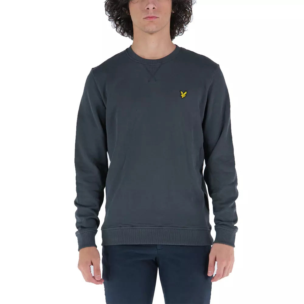 Crew Neck Brushback Sweatshirt Lyle E Scott