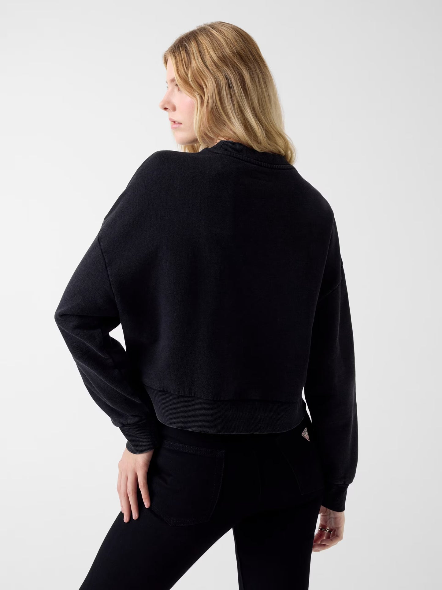 Drop Shoulder Cropped Guess Jeans