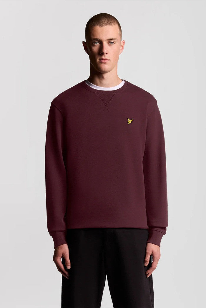 Crew Neck Brushback Sweatshirt Lyle E Scott