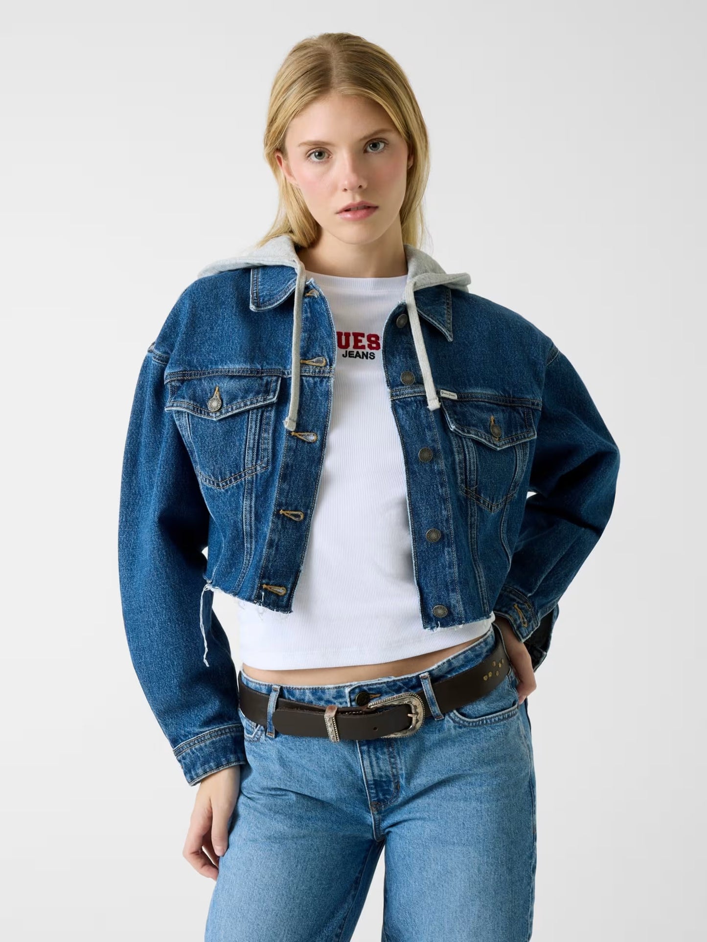 Cropped Trucker Guess