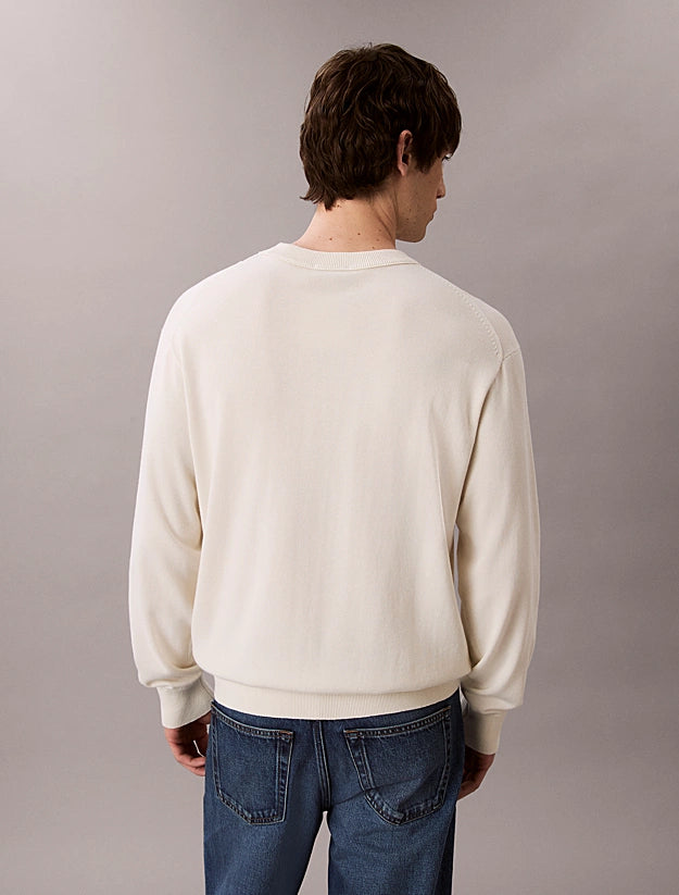 Maglione Monogram In Cotone Calvin Klein