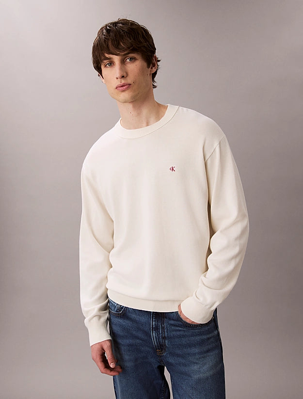 Maglione Monogram In Cotone Calvin Klein