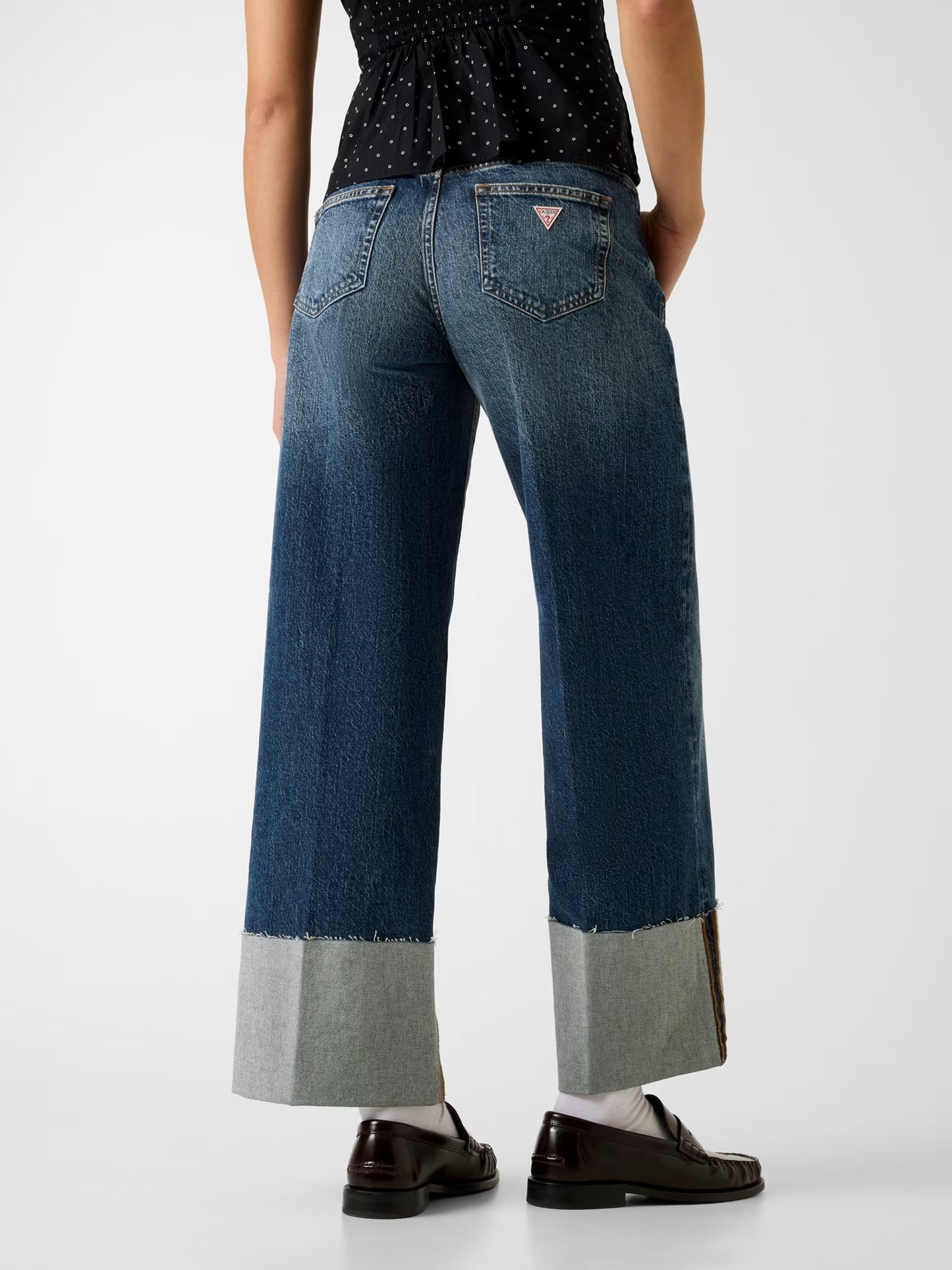 Wide Leg Cuffed Guess Jeans