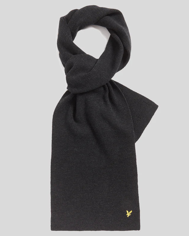 Lambswool Ribbed Scarf Lyle e Scott