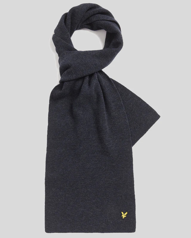 Lambswool Ribbed Scarf Lyle e Scott