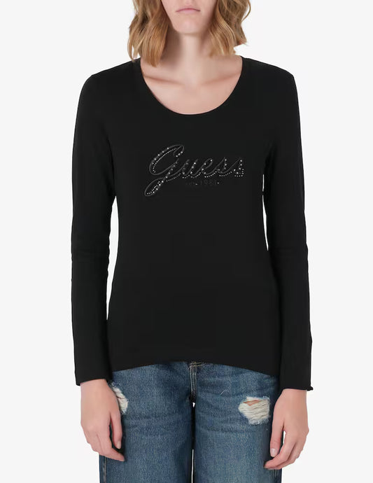 T-Shirt  Embro Script Logo Guess